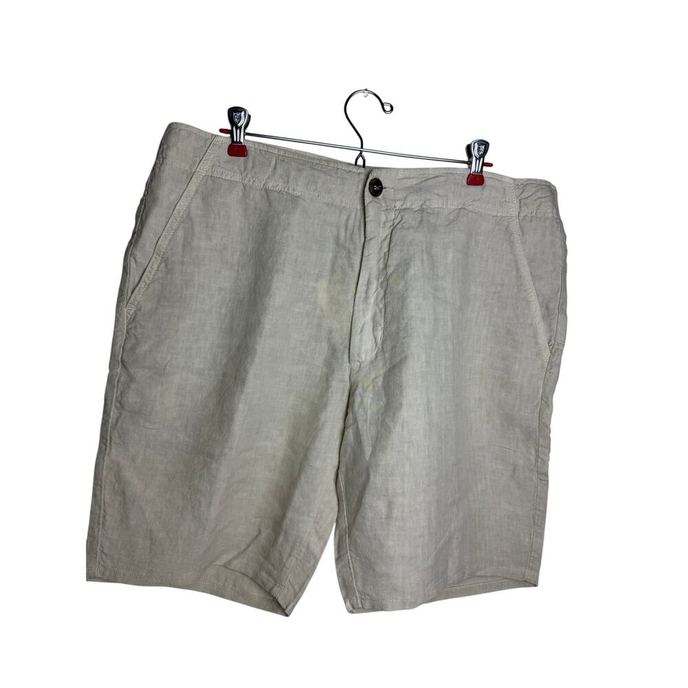 Luca Faloni Sand Linen Shorts Size 36 NWT Made in Italy